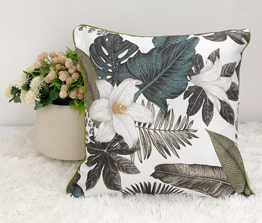 Cojín Invierno Seda De Gasa Uragiri Con Múltiples Patrones Florales Algodón Y Poliéster