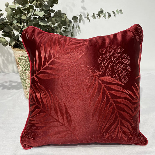 Cojín Jacquard Algodón Y Poliéster Con Diseño Pteris - VISTE TU HOGAR ONLINE
