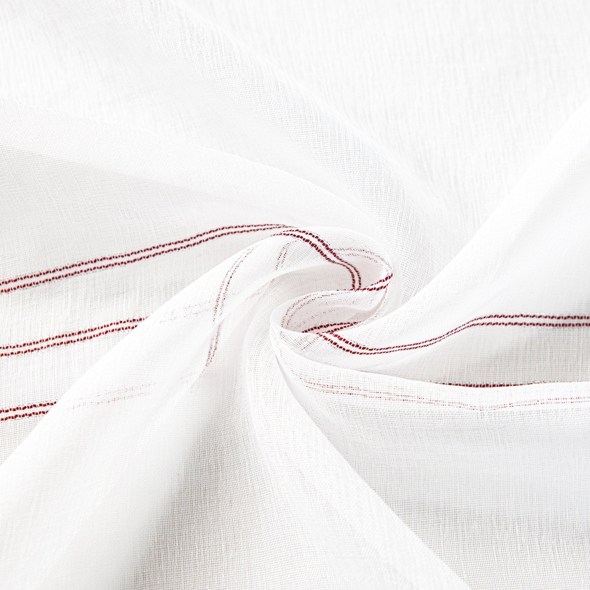 CORTINA DE GASA CON RAYAS VERTICALES DE HILOS PLATEADOS 140X260CM - Viste Tu Hogar CORTINA DE GASA CON RAYAS VERTICALES DE HILOS PLATEADOS 140X260CM - Viste Tu Hogar