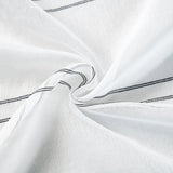 CORTINA DE GASA CON RAYAS VERTICALES DE HILOS PLATEADOS 140X260CM - Viste Tu Hogar CORTINA DE GASA CON RAYAS VERTICALES DE HILOS PLATEADOS 140X260CM - Viste Tu Hogar