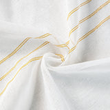 CORTINA DE GASA CON RAYAS VERTICALES DE HILOS PLATEADOS 140X260CM - Viste Tu Hogar CORTINA DE GASA CON RAYAS VERTICALES DE HILOS PLATEADOS 140X260CM - Viste Tu Hogar