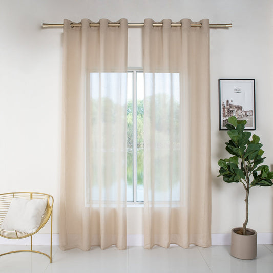 CORTINA DE GASA LISA Y TRANSPARENTE 140X260CM - Viste Tu Hogar