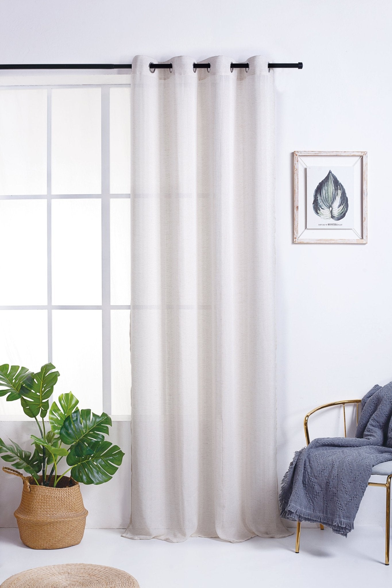 Cortina De Tela Semitranslúcido Lino Y Poliéster - VISTE TU HOGAR ONLINE Cortina De Tela Semitranslúcido Lino Y Poliéster - VISTE TU HOGAR ONLINE