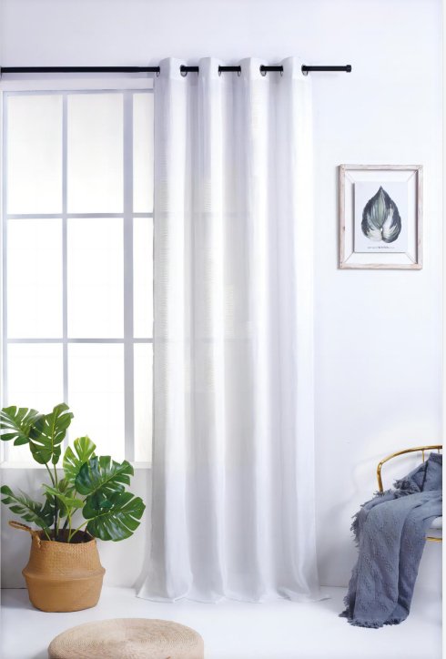 Cortina De Tela Semitranslúcido Lino Y Poliéster - VISTE TU HOGAR ONLINE Cortina De Tela Semitranslúcido Lino Y Poliéster - VISTE TU HOGAR ONLINE