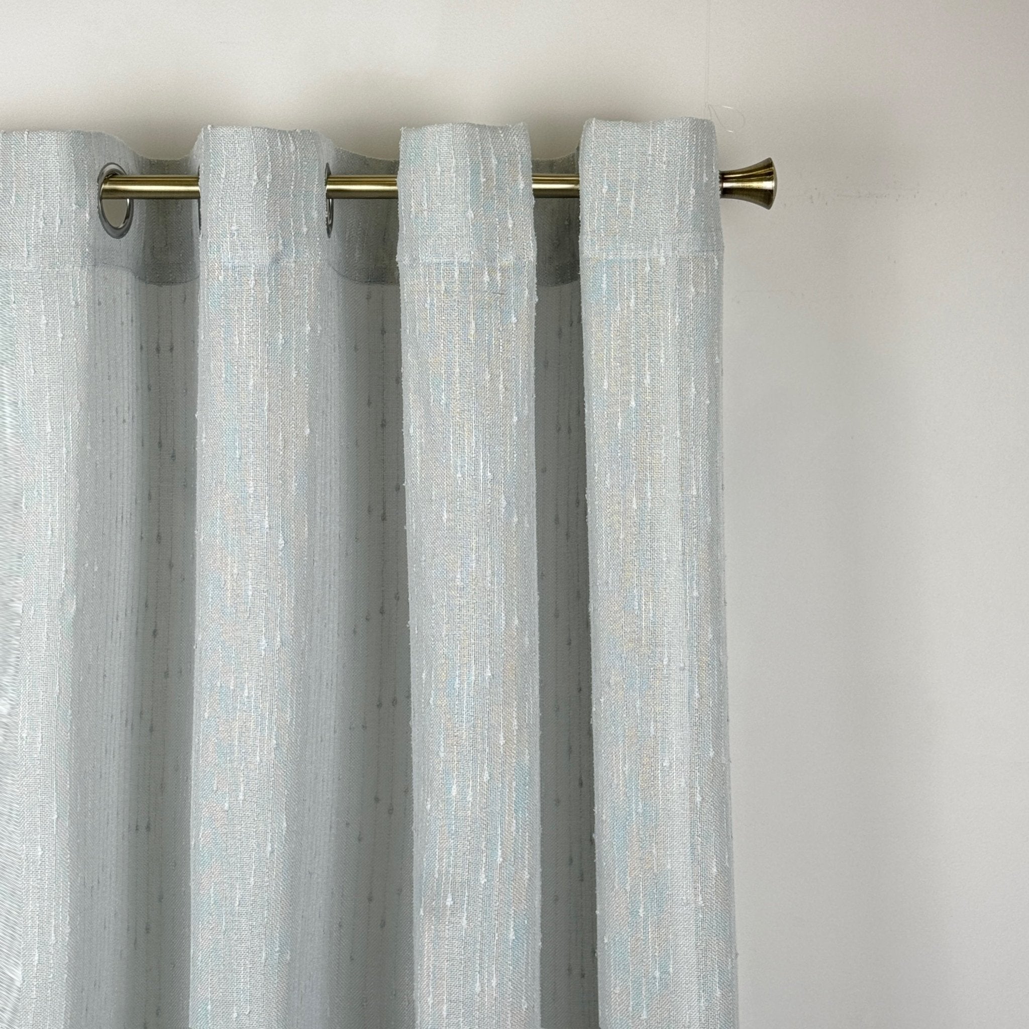 Cortinas De Visillo Lino y Poliéster Decorado Con Gotas De Agua - VISTE TU HOGAR ONLINE Cortinas De Visillo Lino y Poliéster Decorado Con Gotas De Agua - VISTE TU HOGAR ONLINE
