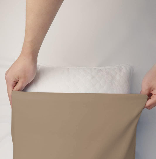 Funda De Almohada Con Diversos Tamaño 50% Poliéster 50% Algodón Camel - VISTE TU HOGAR ONLINE