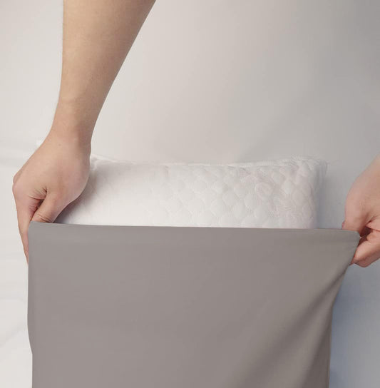 Funda De Almohada Con Diversos Tamaño 50% Poliéster 50% Algodón Gris Claro - VISTE TU HOGAR ONLINE