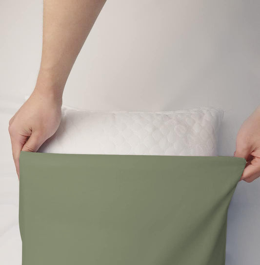 Funda De Almohada Con Diversos Tamaño 50% Poliéster 50% Algodón Verde Aguacate - VISTE TU HOGAR ONLINE