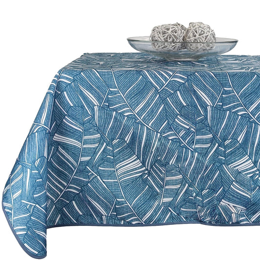 Mantel Antimancha Impermeable Con DIseño De Hojas De Banana - VISTE TU HOGAR ONLINE