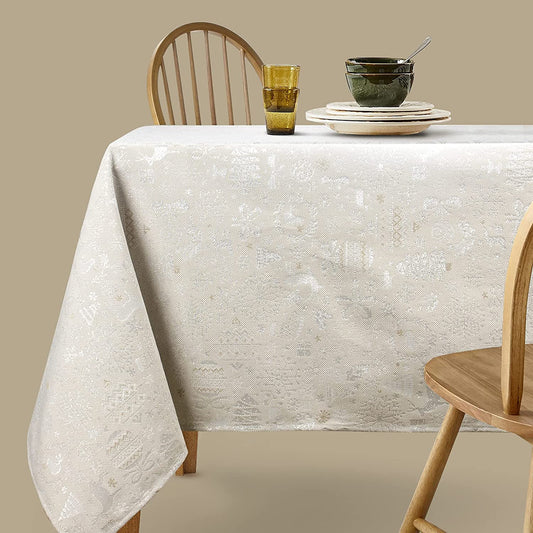 Mantel De Navidad Multilla 60% Poliéster, 30% Algodón, 10% Poliamida Con Diseño Ciervos - VISTE TU HOGAR ONLINE