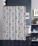 Cortina De Baño Plástico Poliéster Con Varios Estampados 180X180cm