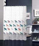 Cortina De Baño Plástico Poliéster Con Varios Estampados 180X180cm