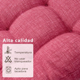 Cojín De Tela Con Efecto Tridimensional De Algodón y Poliéster Pack De 4 Piezas 40x40cm(Rosa) - VISTE TU HOGAR ONLINE