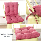 Cojín De Tela Con Efecto Tridimensional De Algodón y Poliéster Pack De 4 Piezas 40x40cm(Rosa) - VISTE TU HOGAR ONLINE