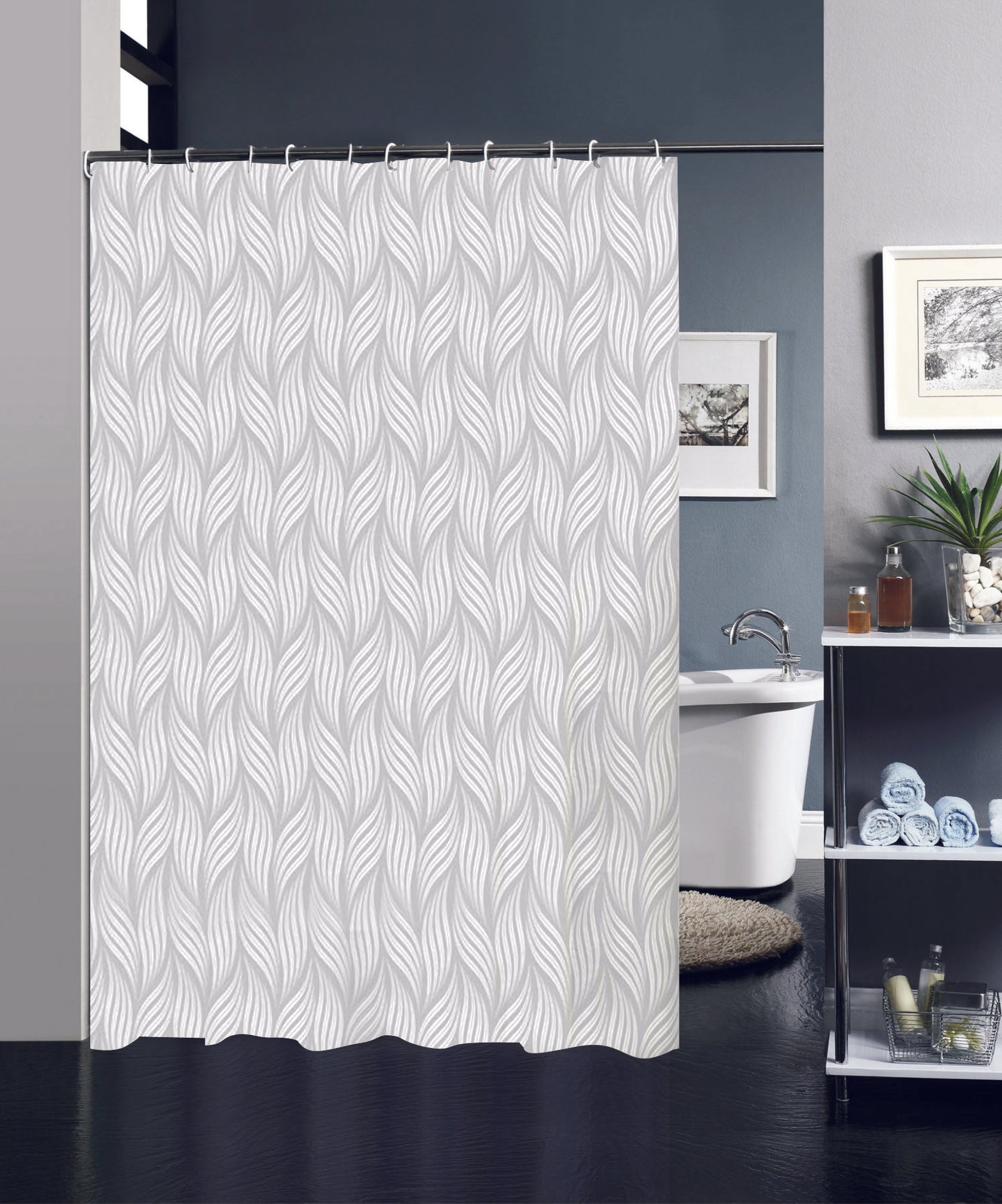 Cortina De Baño Plástico Poliéster Con Varios Estampados 180X200cm - VISTE TU HOGAR ONLINE