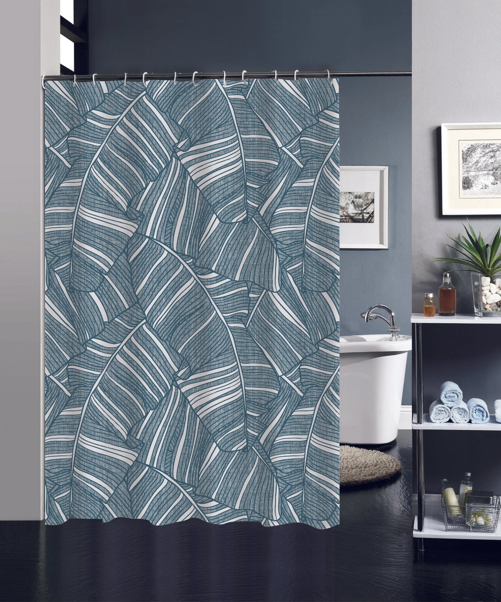 Cortina De Baño Plástico Poliéster Con Varios Estampados 180X200cm - VISTE TU HOGAR ONLINE