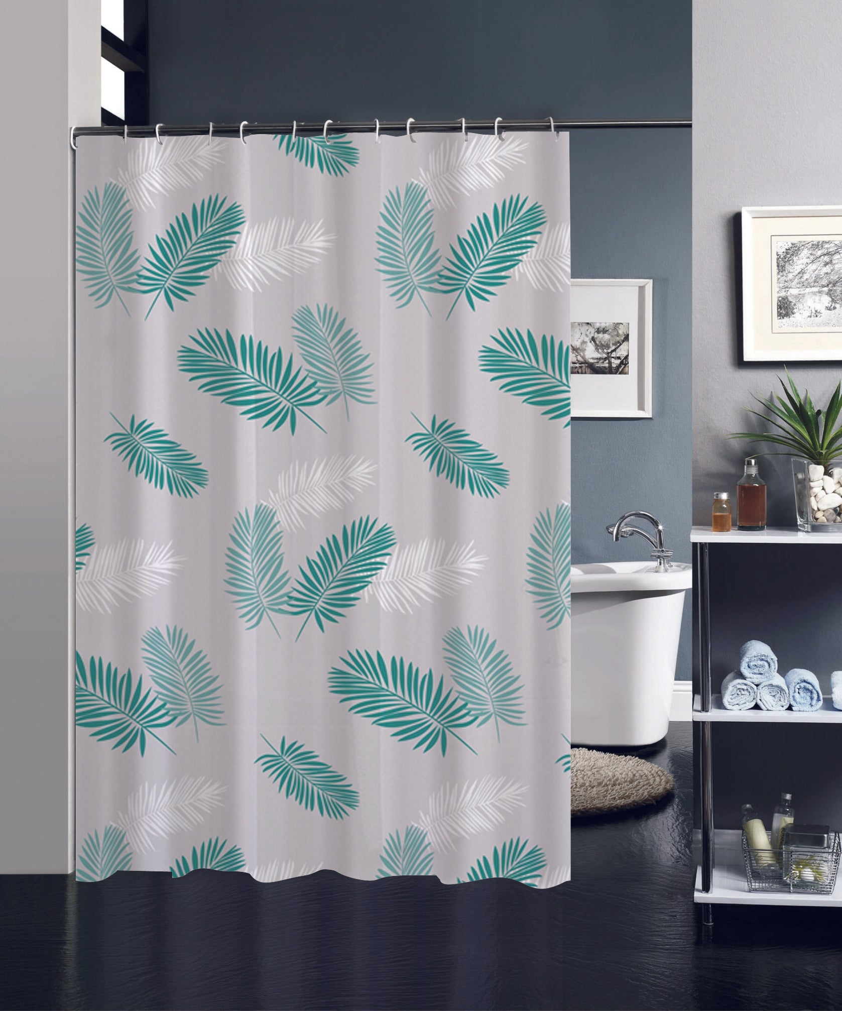 Cortina De Baño Plástico Poliéster Con Varios Estampados 180X200cm - VISTE TU HOGAR ONLINE