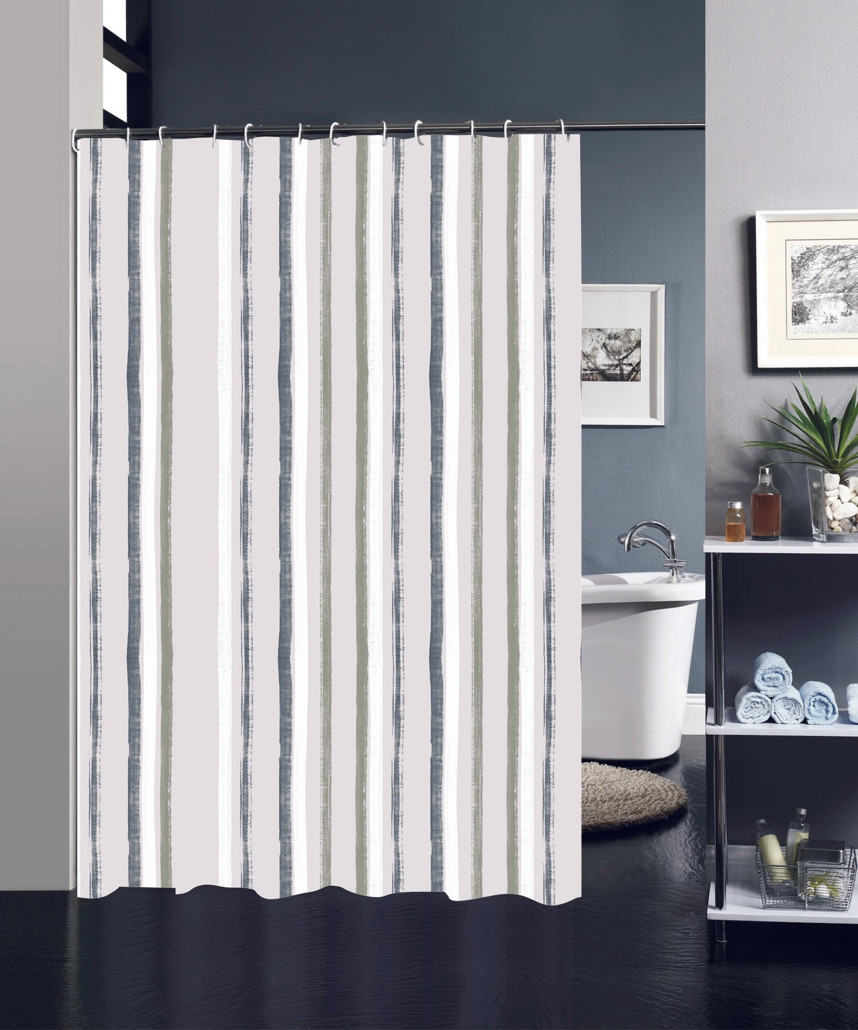 Cortina De Baño Plástico Poliéster Con Varios Estampados 180X200cm - VISTE TU HOGAR ONLINE