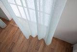 CORTINA DE VISILLO CON HILOS DE COLOR PLATA 140X260CM - Viste Tu Hogar