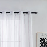CORTINA DE VISILLO CON RAYAS DISCONTINUAS DE TRES COLOR COMBINADO 140X260CM - Viste Tu Hogar