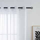 CORTINA DE VISILLO CON RAYAS DISCONTINUAS DE TRES COLOR COMBINADO 140X260CM - Viste Tu Hogar