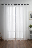 CORTINA DE VISILLO CON RAYAS DISCONTINUAS DE TRES COLOR COMBINADO 140X260CM - Viste Tu Hogar