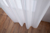 CORTINA DE VISILLO CON RAYAS DISCONTINUAS DE TRES COLOR COMBINADO 140X260CM - Viste Tu Hogar