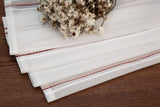 CORTINA DE VISILLO CON RAYAS DISCONTINUAS DE TRES COLOR COMBINADO 140X260CM - Viste Tu Hogar