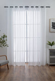 CORTINA DE VISILLO CON RAYAS DISCONTINUAS DE TRES COLOR COMBINADO 140X260CM - Viste Tu Hogar