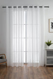 CORTINA DE VISILLO CON RAYAS DISCONTINUAS DE TRES COLOR COMBINADO 140X260CM - Viste Tu Hogar
