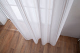 CORTINA DE VISILLO CON RAYAS DISCONTINUAS DE TRES COLOR COMBINADO 140X260CM - Viste Tu Hogar