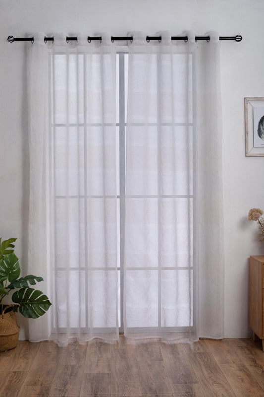 CORTINA DE VISILLO DE DOS COLOR 140X260CM - Viste Tu Hogar