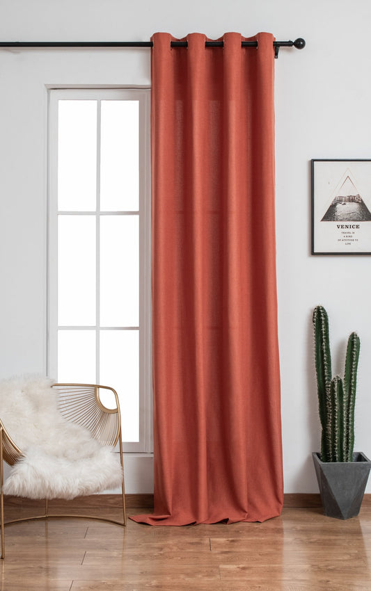 Cortinas De Visillo Lino y Poliéster Colores Lisos 140x260cm - VISTE TU HOGAR ONLINE