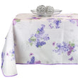 Mantel Antimancha Impermeable Con DIseño De Flores Moradas - VISTE TU HOGAR ONLINE