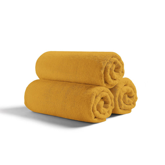 Toalla Liso De Baño 100% Algodón Con Diversas Medidas Amarillo Musgo - VISTE TU HOGAR ONLINE