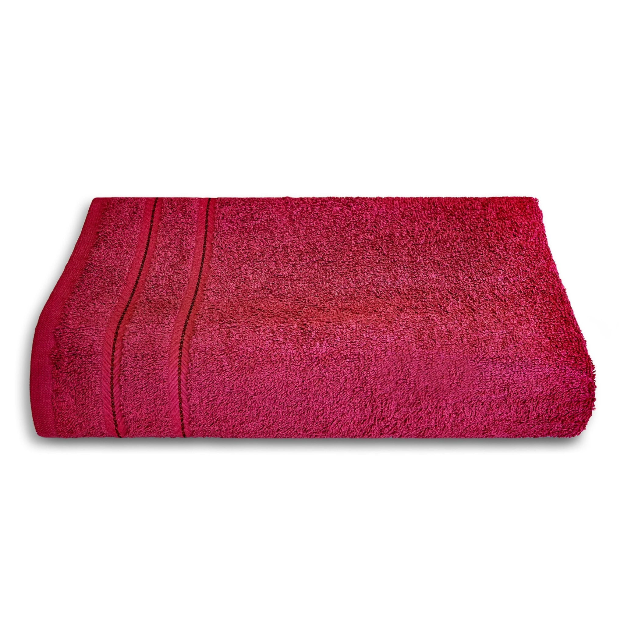 Toalla Liso De Baño 100% Algodón Con Diversas Medidas Rojo Vino - VISTE TU HOGAR ONLINE